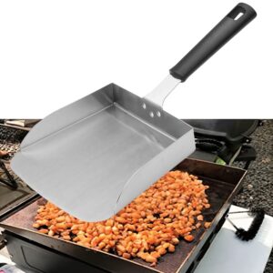 Stanbroil Stainless Steel Griddle Food Mover Smash Burger Food Shovel Grill Spatula Great for Stir Fry and Move Food, 15"