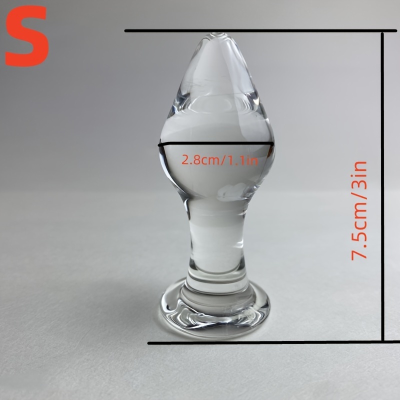 1pc Glass Crystal Anal Plug Beads – Elegant Transparent Erotic Toy for Women, Men & Couples, Smooth Glossy Surface, Comfortable Design for Intimate Play, Erotic Toys for Couples - Image 3