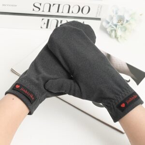 Men's Fingerless Gloves for Autumn and Winter: Simple Elastic Thin Warm Fleece with Full Hand Coverage, Perfect for Couples' Outdoor Activities