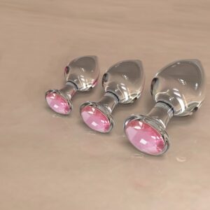 1pc Glass Crystal Anal Plug Beads Erotic Toy for Women Men Adult Products for Couples