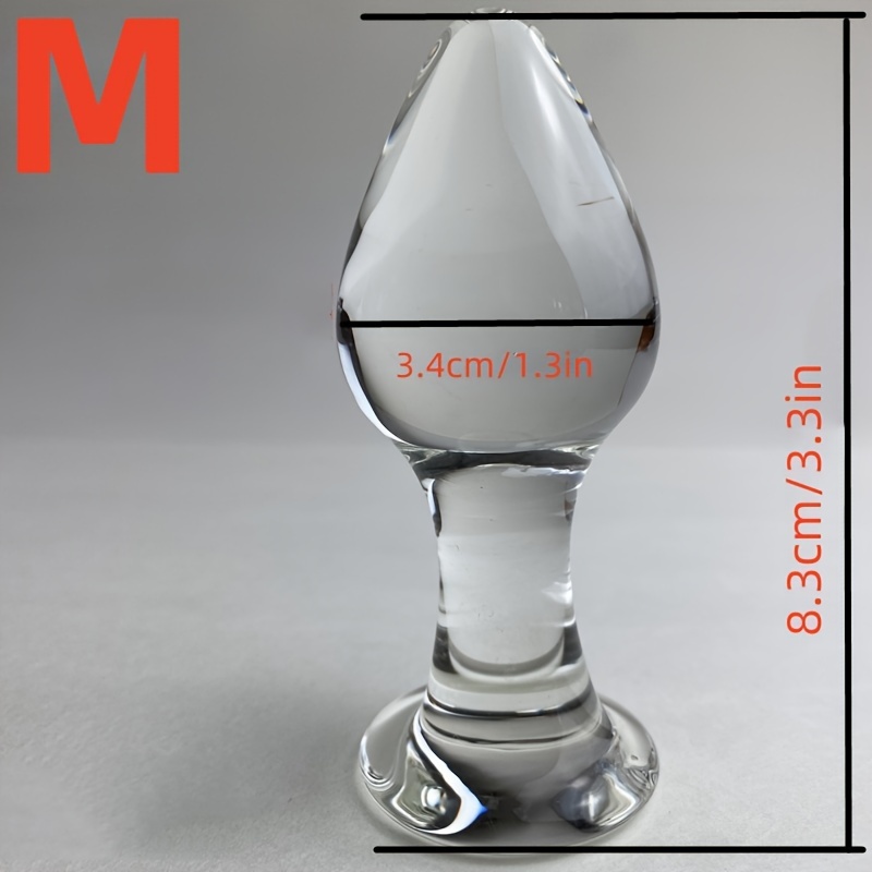 1pc Glass Crystal Anal Plug Beads – Elegant Transparent Erotic Toy for Women, Men & Couples, Smooth Glossy Surface, Comfortable Design for Intimate Play, Erotic Toys for Couples - Image 5