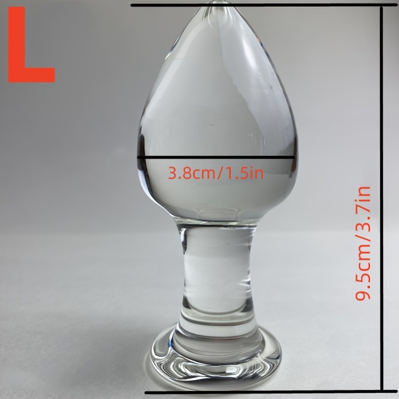1pc Glass Crystal Anal Plug Beads – Elegant Transparent Erotic Toy for Women, Men & Couples, Smooth Glossy Surface, Comfortable Design for Intimate Play, Erotic Toys for Couples - Image 7