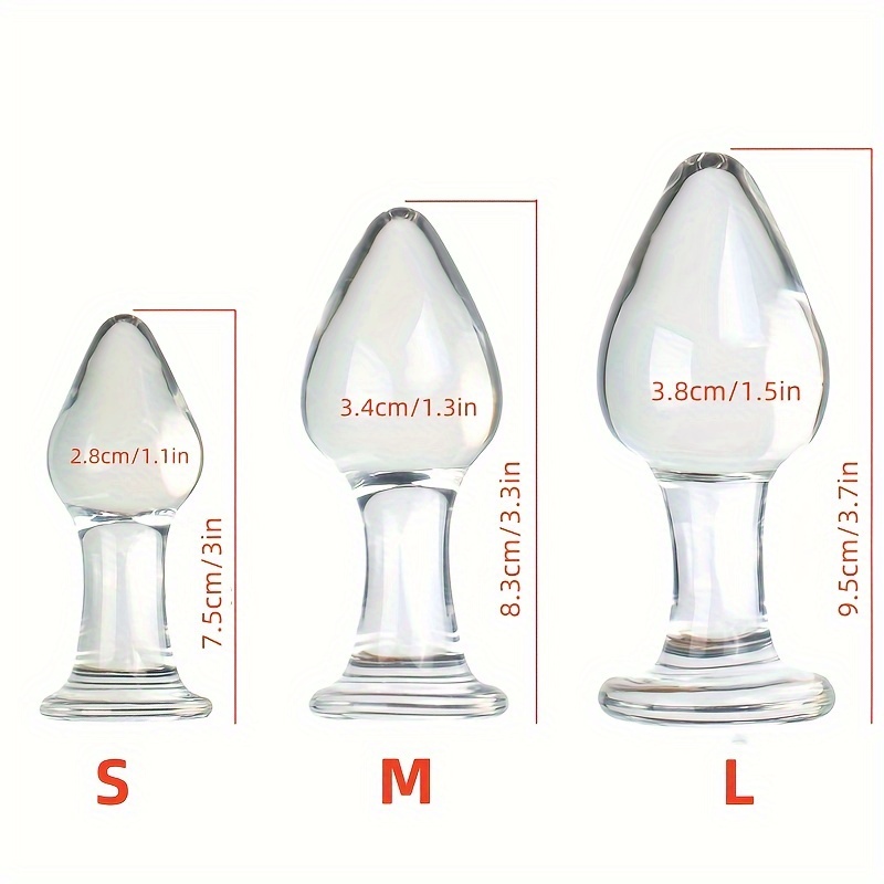1pc Glass Crystal Anal Plug Beads – Elegant Transparent Erotic Toy for Women, Men & Couples, Smooth Glossy Surface, Comfortable Design for Intimate Play, Erotic Toys for Couples - Image 4