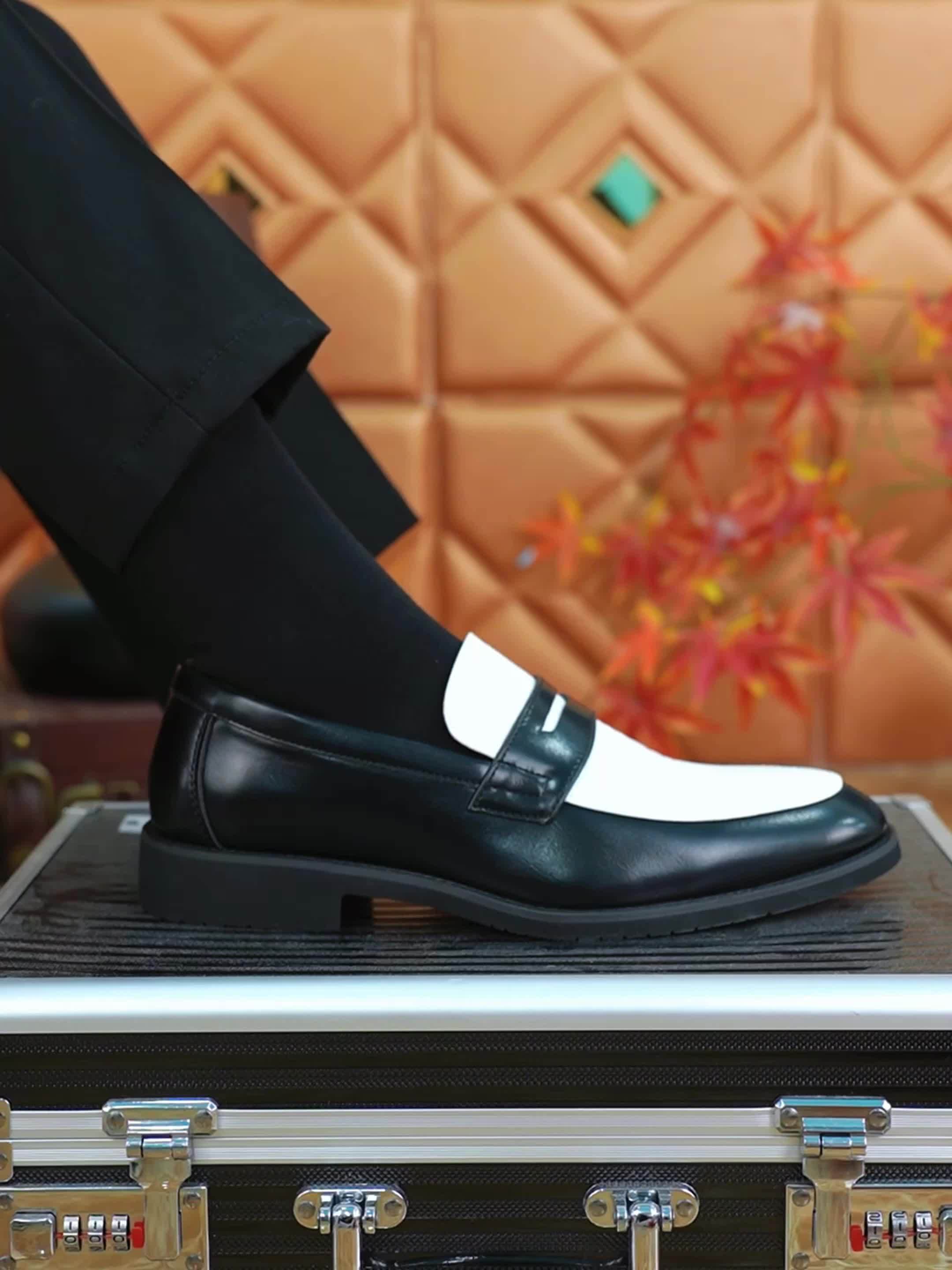 Men'S Large Size Slip-On Penny Loafers - Upper & Non-Slip Rubber Sole, Thick Cushioned Insole, Low-Top Round Toe Formal & Casual Shoes for Business, Office, Semi-Formal Events - All-Season Comfortable Dress Shoes for Men - Image 13