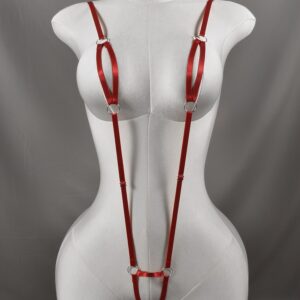 Sexy 3-Point Hollowed-Out One-Piece Suit Adjustable Erotic One-Piece Suit