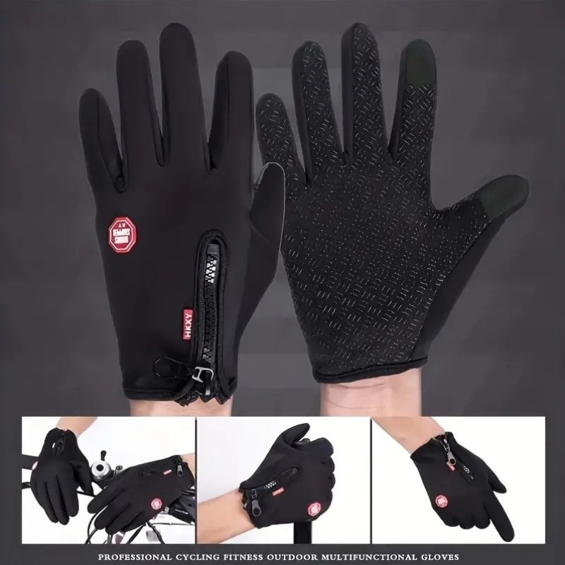Unisex Winter Warm Gloves with Touchscreen Function - Thermal Insulated Ski & Cycling Gloves for Men & Women, Anti-Slip Grip, Ergonomic Design for Running, Driving - Image 5