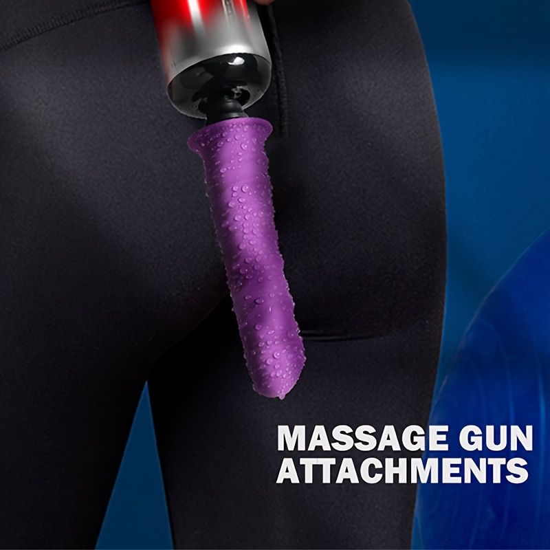 1pc Adult Sex Toy, Novelty Realistic Dildo, SM Series Toy, Female Adult Sex Toy, G-Spot Stimulation Toy, Couples' Intimacy Accessory, Fascia Gun Upgrade Attachment, Compatible with Multiple Popular Fascia Guns, 5 Styles Available, Black and Purple - Image 12