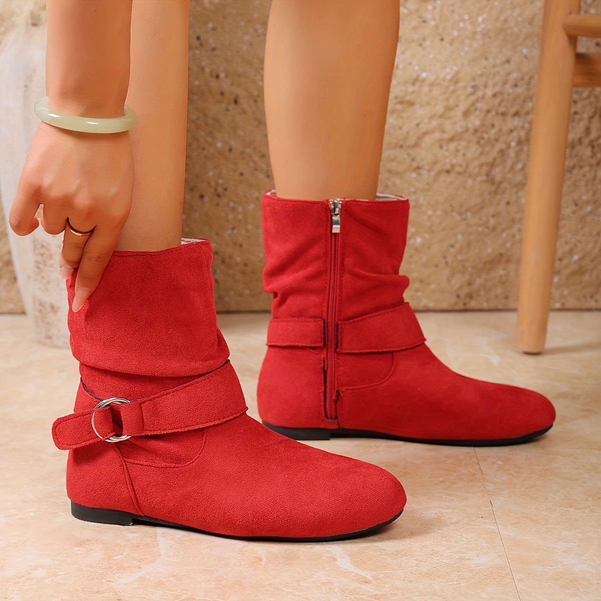 168-5 Women's Ankle Boots, Suitable for Holiday Use, Lace-up Round-toe Casual Sneakers, Made of Faux Cover with Fabric Lining and Insole, All-season Wear, Fashionable Street Style, Ideal Gift - Image 11