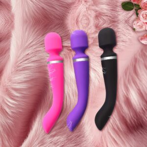 [Dual Motor Vibrator] Dual Motor Magic Wand Vibrator | 10 Modes G-Spot Massager, Rechargeable Lithium Battery, Clitoris Stimulator Dildo for Women, Anal Plug Toys for Adult, Vibrating Sex Toy Wellness, Sleek Design, Highquality Build, Vibrating Dildo, Couples Play
