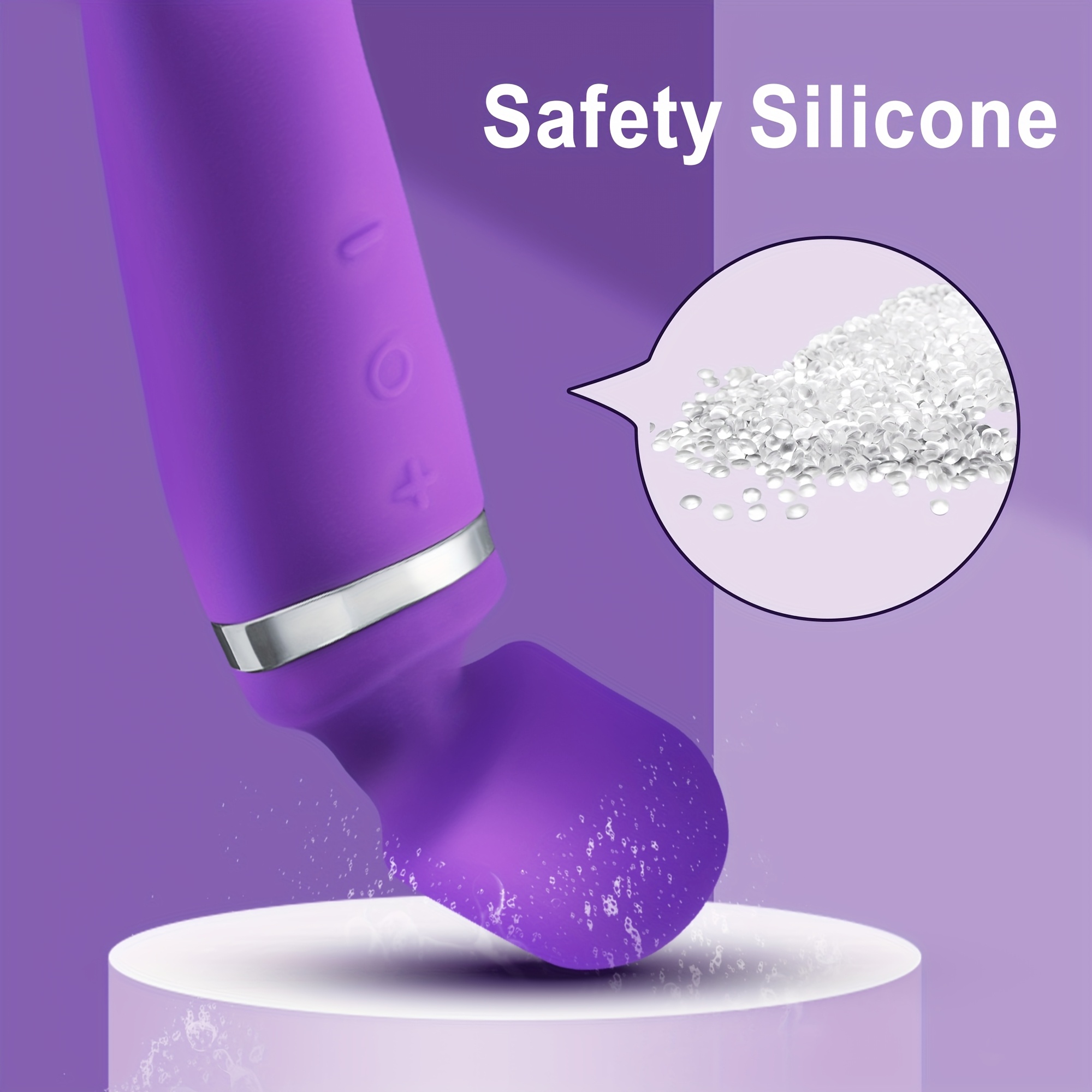 Dildo - Dual Motor Magic Wand Vibrator, 10 Modes G-Spot Massager Sex Toy, Rechargeable Lithium Battery, Clitoris Stimulator Dildo for Women, Anal Plug Toys for Adult - Image 6