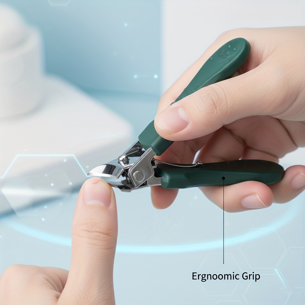 Heavy Duty Stainless Steel Toenail Clipper with Ergonomic Handle - Precision Curved Blade for Thick, Ingrown Nails & Seniors | Safe & Effortless Manicure/Pedicure Tool, Nail Care, Durable Construction, Nail Care Enthusiasts - Image 7