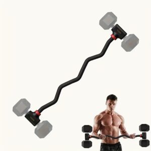 Home Circlip Bearing Copper Sleeve Barbell Bar, Easily Turn Dumbbells Into Barbells, Very Suitable For Home Fitness, Support Weight Up To 200 Pounds, No Electricity Required, 1pc, Weightlifting Gym Training Dedicated