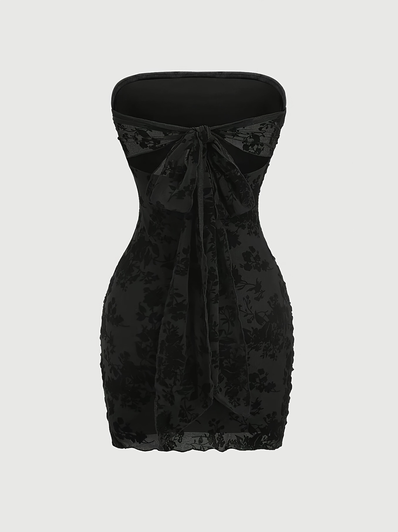 Women's Sleeveless Off-Shoulder/Boat Neck Mini Dress - Slim-Fit Short Summer Dress with Solid Color, Machine Washable Party Wedding Guest Dress, Spring/Summer Elegant Outfit for Beach & Special Occasions (Non-) - Image 4