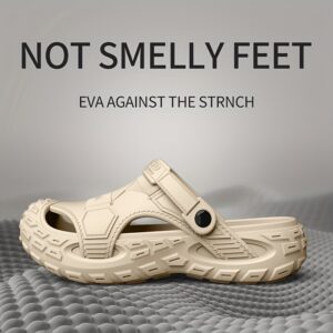 Men'S Hollow-Out Sandals | Slip-On, Lightweight, Comfortable, Multi-Functional for Home, Travel & Daily Wear, Anti-Slip with Shock Absorption Sole, Suitable for All Seasons