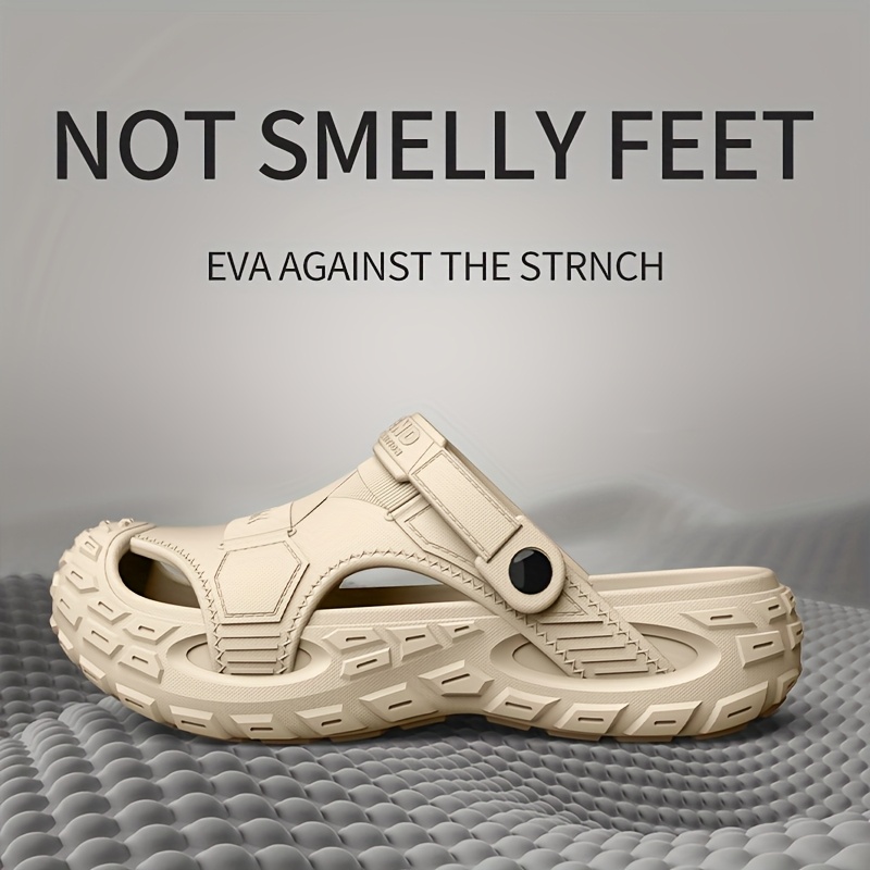 Men'S Hollow-Out Sandals | Slip-On, Lightweight, Comfortable, Multi-Functional for Home, Travel & Daily Wear, Anti-Slip with Shock Absorption Sole, Suitable for All Seasons