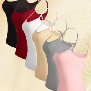 [6pcs Summer Top] 6pcs Thin Summer Top With Bottom Lining And Beautiful Back For Women