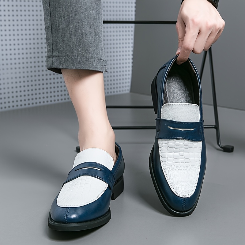 Men'S Large Size Slip-On Penny Loafers - Upper & Non-Slip Rubber Sole, Thick Cushioned Insole, Low-Top Round Toe Formal & Casual Shoes for Business, Office, Semi-Formal Events - All-Season Comfortable Dress Shoes for Men - Image 12