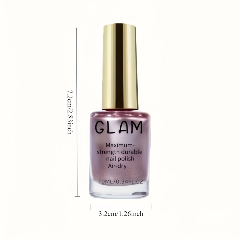 CLAM Premium Rose Golden Nail Polish - Quick-drying Natural Nail Art with Long-lasting Shine, Nail Strengthener for All Hands and Feet, Salon-quality Nail Design, Enhances Nail Toughness, Nail Art Supplies, Nail Technician Accessories, High-end - Image 7