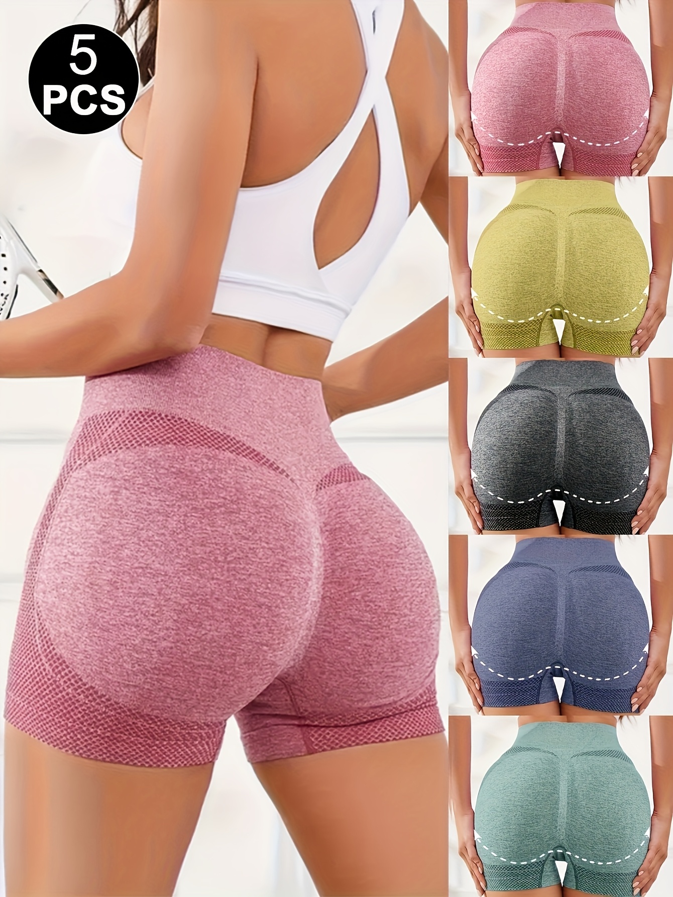 [Bulk Order Discount Booty] 5pcs CELILIN Women's High-Waisted Tummy Control But…