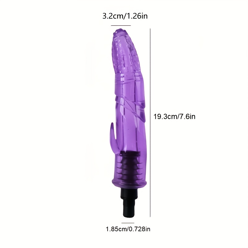 Women's silicone creative fascia gun long massage head, portable massage accessories massage gun modified silicone Adult sex toys, massager muscle relaxation massage 12-13mm 18-19mm adapter, no fascia gun - Image 7