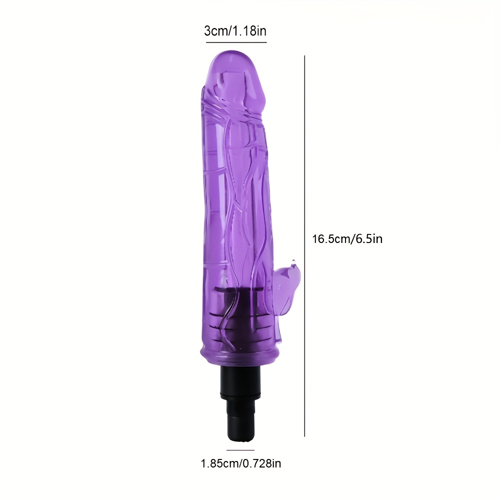 Women's silicone creative fascia gun long massage head, portable massage accessories massage gun modified silicone Adult sex toys, massager muscle relaxation massage 12-13mm 18-19mm adapter, no fascia gun - Image 5