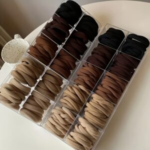[Simple elastic hair bands] 49/99pcs High-Elasticity Solid-Color Hair Band | Fashionable Ponytail Holder, Daily & Casual Use, Perfect Holiday Gift for Ladies