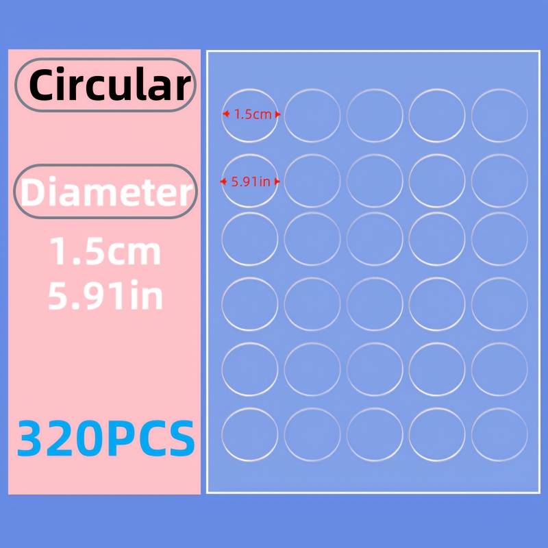 320pcs of No Trace Double-Sided Tape, Suitable for Fixing Various Products Such As Office Supplies, Home Goods, Decorative Paintings, Photo Frames, And Car Ornaments. Made with Upgraded Materials, It Leaves No Residue When Removed And Is Very Convenient to Use. - Image 9