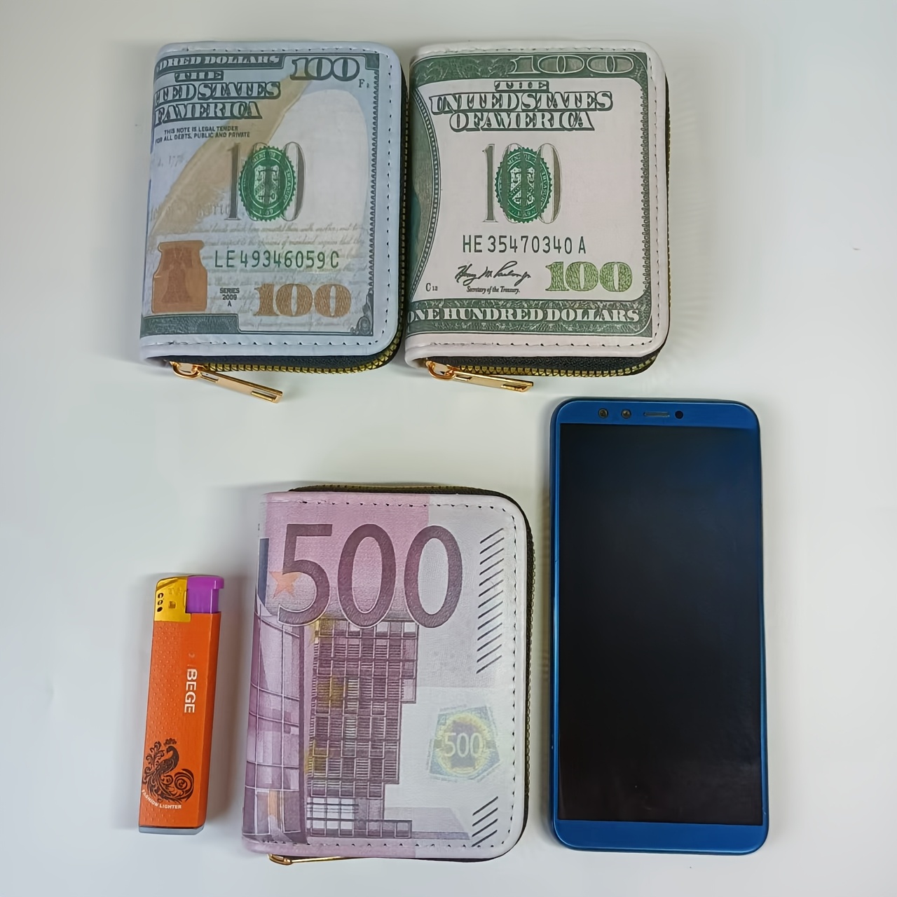 Novelty Patterned Coin Purse, USD and EUR Patterned Men's and Women's Card Bags, Holiday Gifts for Family and Friends, and Cute Credit Card Bags, Portable Wallets - Image 8