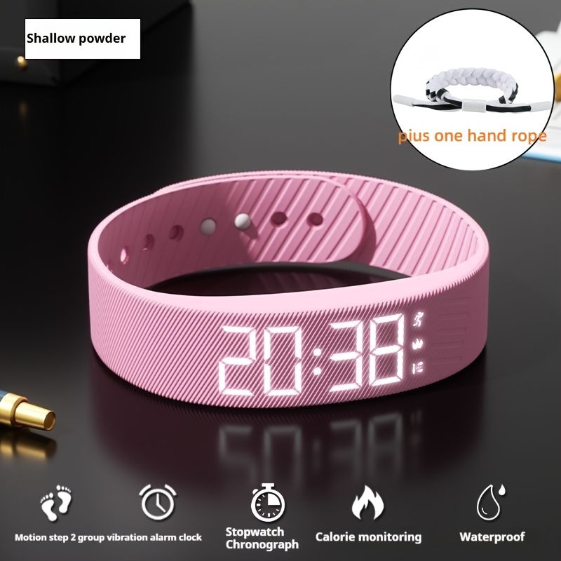 2025 New Multifunctional Simple Fashion Unisex Electronic Watch with Alarm Clock, Pedometer, Timer, Luminous, Senseless Wear Fashion Sports Multifunctional Wristwatch Holiday Gift, Suitable for Any Scene - Send a Hand Rope A - Image 9