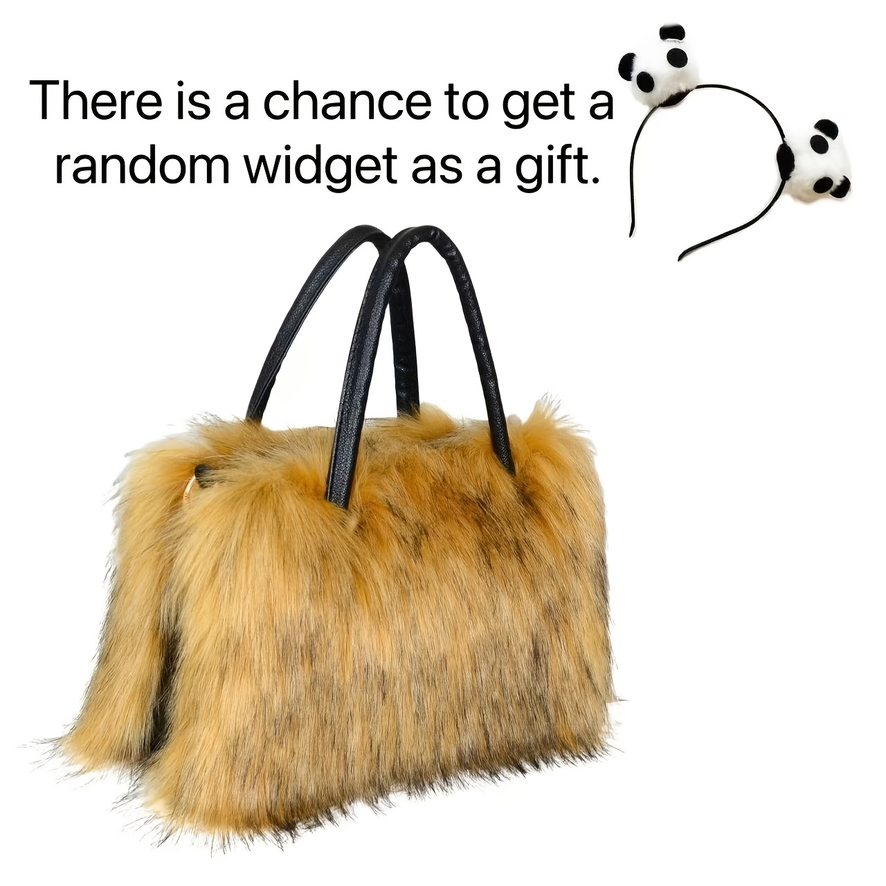 Women'S Plush Faux Mink Shoulder Bags | High-End Fashion Tote And Crossbody Bags in Five Colors:, Pink, Khaki, Silvery Grey, Green | Ideal Gifts for Girlfriend, Daughter, Mother | Solar Bloom Brand, Zipper Closure, Removable Strap Chance of Free Gift - Image 14