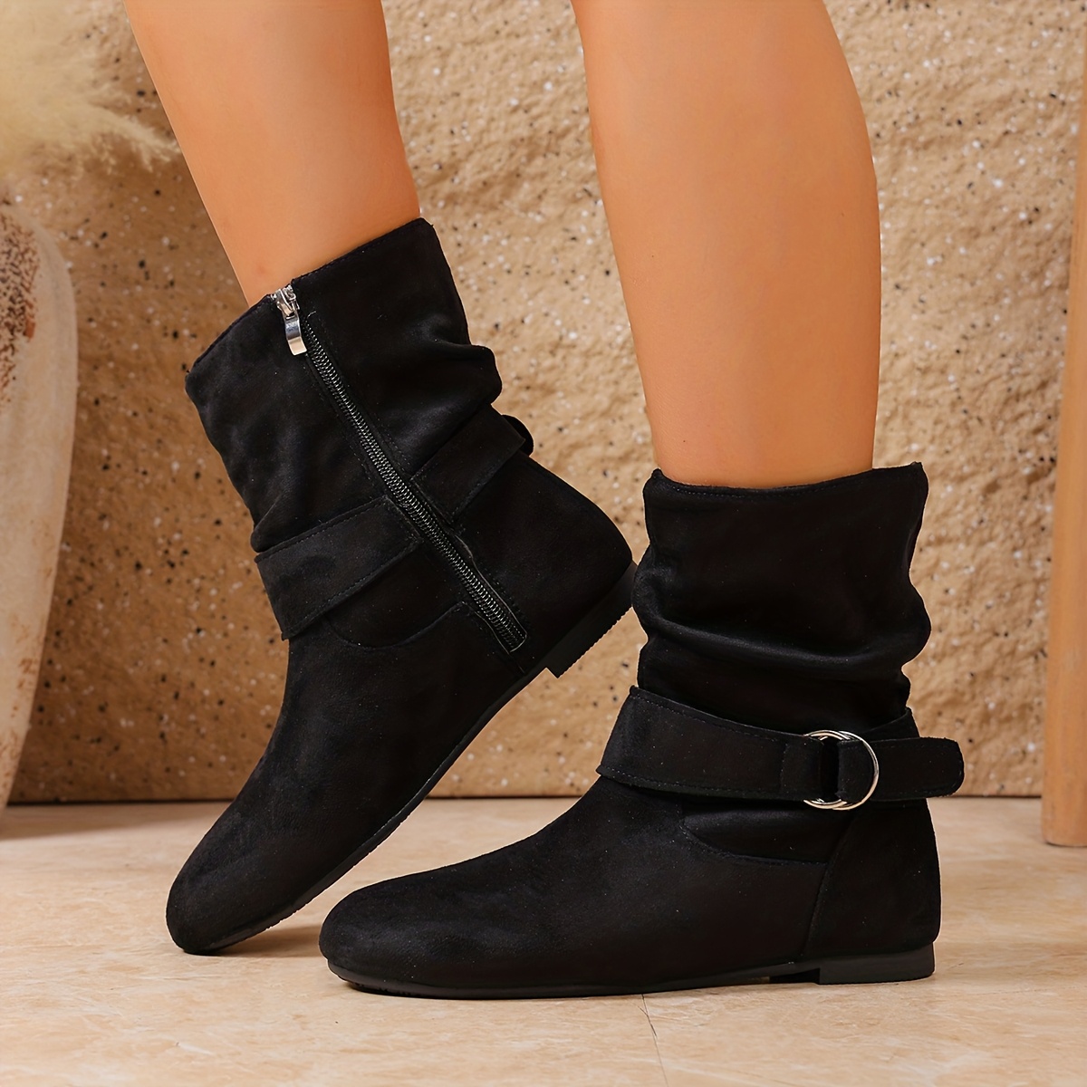 168-5 Women's Ankle Boots, Suitable for Holiday Use, Lace-up Round-toe Casual Sneakers, Made of Faux Cover with Fabric Lining and Insole, All-season Wear, Fashionable Street Style, Ideal Gift - Image 2