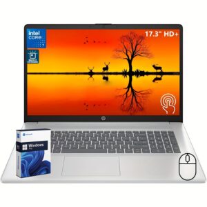 HP 17 Inch Touchscreen Laptop Computer Business, 17.3" HD+ Display, 10-Core Intel 7-150U(up To 5.4 GHz), 64 GB RAM, 4 TB SSD, Backlit Keyboard, Wi-Fi 6, Windows 11 Pro, W/Accessories