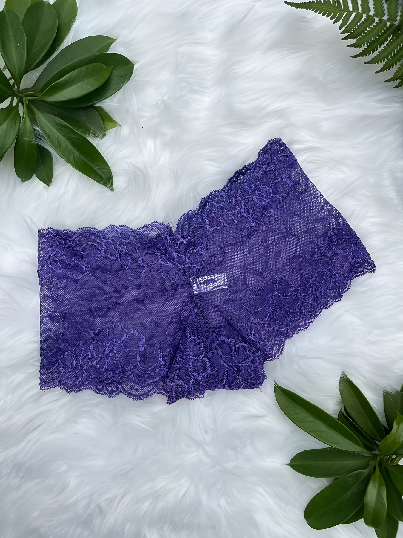 33pcs Solid Seamless Transparent Floral Lace Boyshort Briefs, Simple Comfy Breathable Stretchy Intimates Panties, Women's Lingerie & Underwear(6 Color Random Delivery) - Image 4