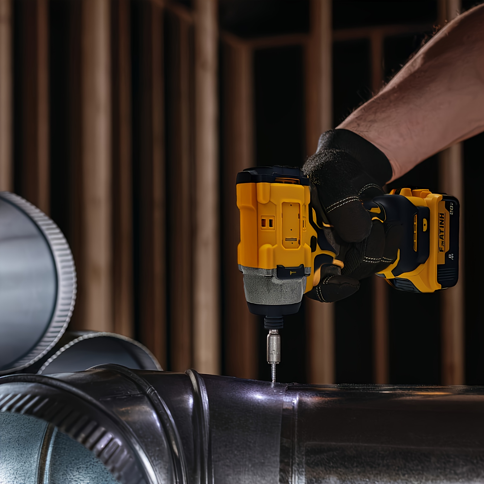 Brushless Impact Driver & Hammer Drill Combo Kit for Dewalt 20V Batteries - Cordless Lithium-Ion Tool Set with High-Capacity Batteries, Ergonomic Grip & Compact Case for Auto Repair, Home Improvement - Image 5