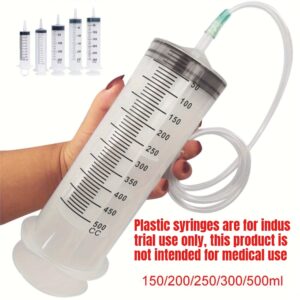 NEW 5.07oz-16.91oz High Capacity Reusable Pump with 51.18inch Tube for Feeding Ink, Ideal for Hydroponics Nutrient Measurement