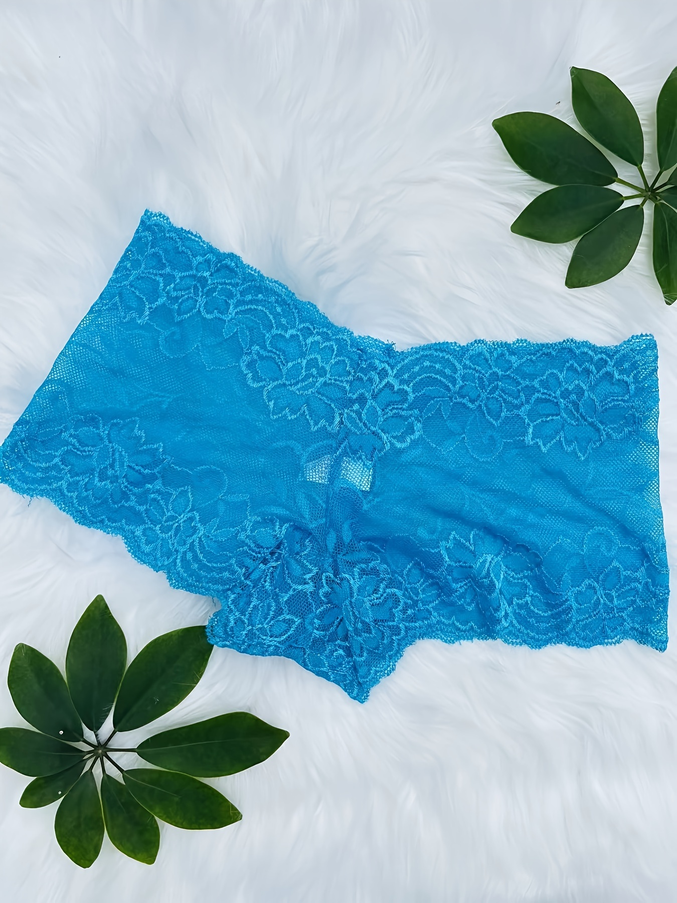 33pcs Solid Seamless Transparent Floral Lace Boyshort Briefs, Simple Comfy Breathable Stretchy Intimates Panties, Women's Lingerie & Underwear(6 Color Random Delivery) - Image 3