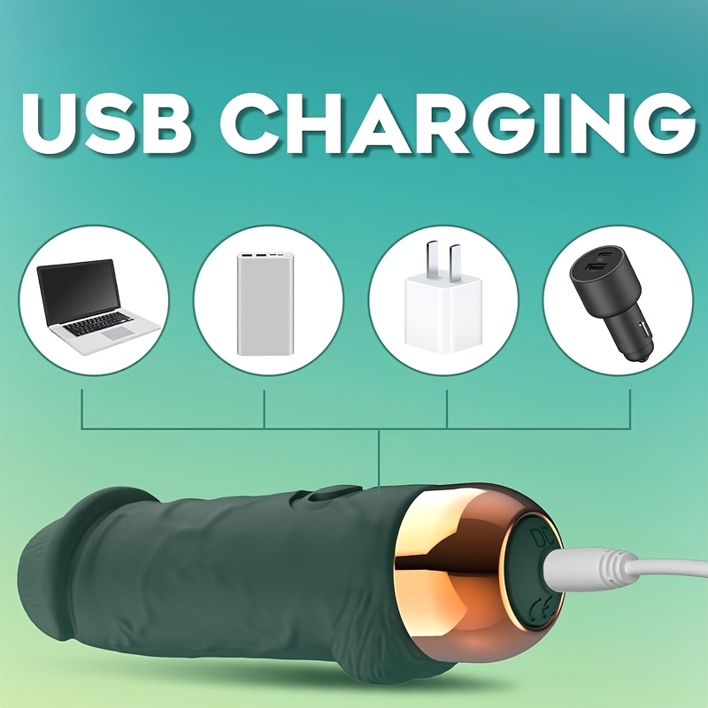 1pc bullet vibrator Rechargeable Mini Simulated dummy bullet vibrator, used for female masturbation and sexual flirting between couples, Dildo - Image 9