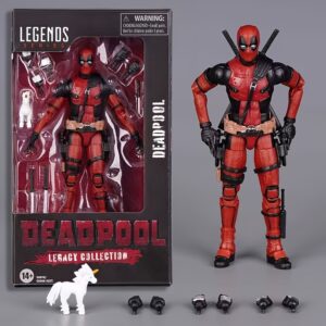 Marvel Deadpool Figurine, High-quality Domestic Deadpool Figurine with Movable Joints, Marvel Hero, Small Cheap Model, 6-inch Deadpool Figurine