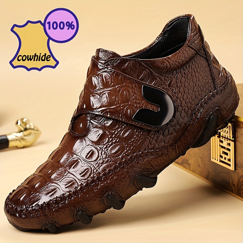 Top-grain 2025 Autumn/winter New Fashion Business Casual High-top Shoes, Featuring a Top-grain Upper and Slip-resistant, Wear-resistant Rubber Sole. The Buckle Design Allows for Easy On-and-off Wear, Suitable for Daily Casual Use, Business Banquets - Image 3