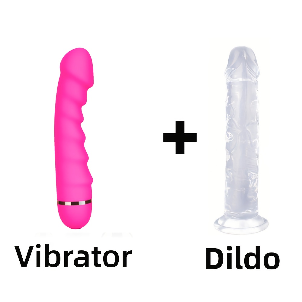 2pcs 20Modes G-Spot Vibrators And Dildo, Suitable for Vagina/Anal Use, Adult Sex Toy, Adult Masturbation Product, Adult Toy, Vibrator, Female Sex Toy (Without Batteries) - Image 3