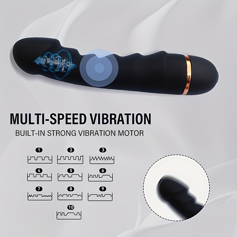 2pcs 20Modes G-Spot Vibrators And Dildo, Suitable for Vagina/Anal Use, Adult Sex Toy, Adult Masturbation Product, Adult Toy, Vibrator, Female Sex Toy (Without Batteries) - Image 6