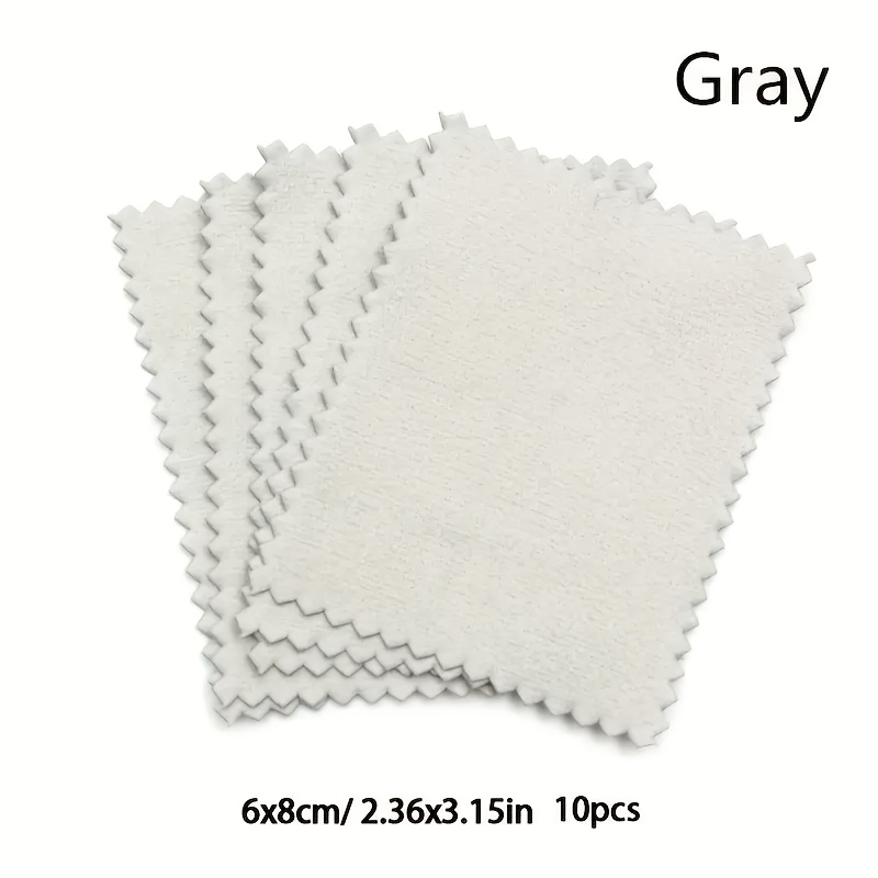 10pcs Polishing Cloth for Golden and Silvery Jewelry Care - Suitable for Cleaning Rings, Necklaces, Bracelets, Silverware, Beaded Accessories, Anti-Oxidation Polishing Cloths - Image 4