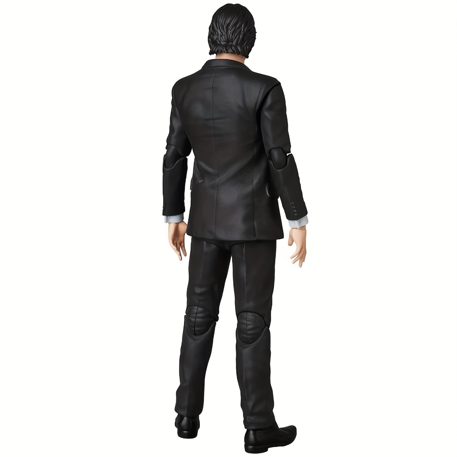 Wick Action Figure - Formal Suit & Tie Adult Collectible with Black Suit, White Shirt & Tie, Gun Accessory - Durable PVC Construction for Home/Office Display, Halloween Party Decor - Dynamic Pose Figure for Wick Fans, -Inspired Collectible Action Figure Toy - Image 8