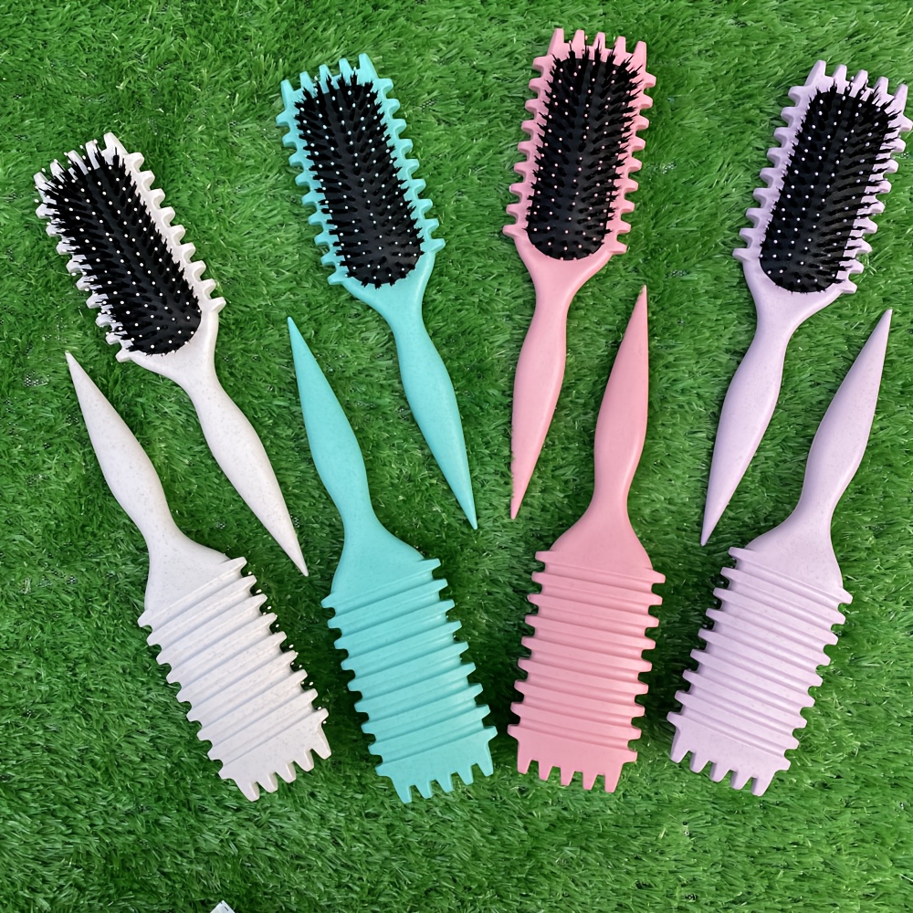 2pcs curly hair comb set - air cushion comb cleaning brush - curly rod styling comb large wave fluffy comb natural curl styling comb dry wet dual-purpose hair salon tools for Women's gift for mother's day mother