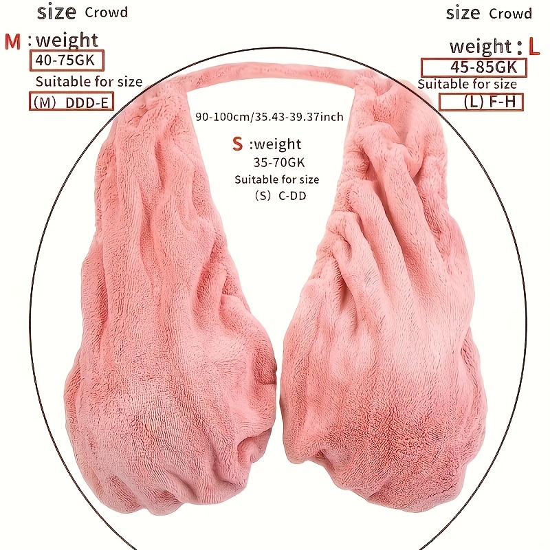 Convenient Absorbent Breathable Towel Bra Suitable for Beach, Sports, Indoor Daily Wear, Towel Hanging Neck, Chest Wrapping, Strapless Support, Double-sided Plush Super Soft And Warm, Suitable for Beautiful Women, A Small Gift for Beautiful Women - Image 6