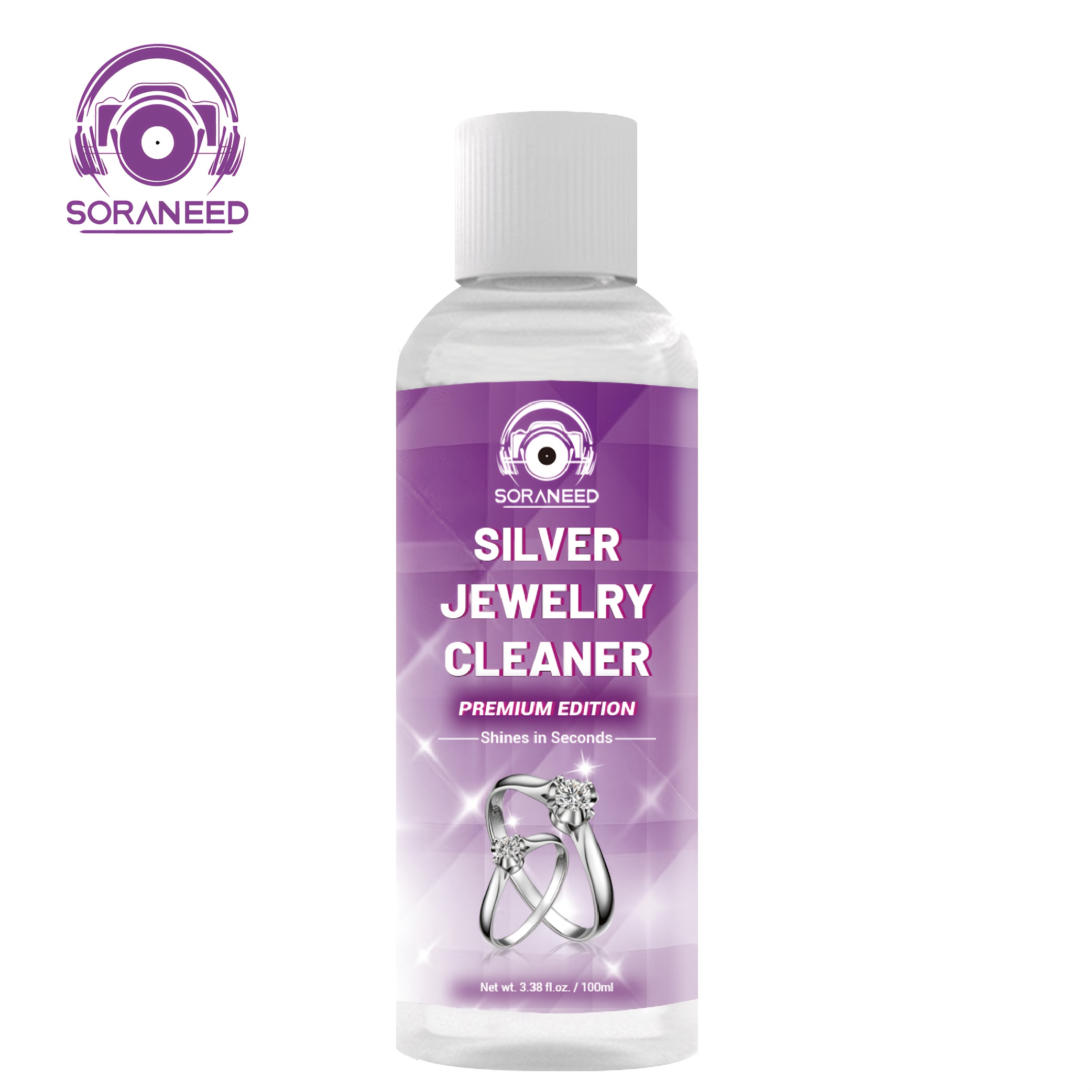 Jewelry Cleaner for Golden Color, Silvery, And Synthetic Gemstonestones - Non-Toxic, Safe, And Gentle Polishing Solution - Removes Tarnish, Dirt, And Grime - Ideal for Rings, Necklaces, Bracelets, And - Jewelry Cleaning Liquid Kit - Image 8