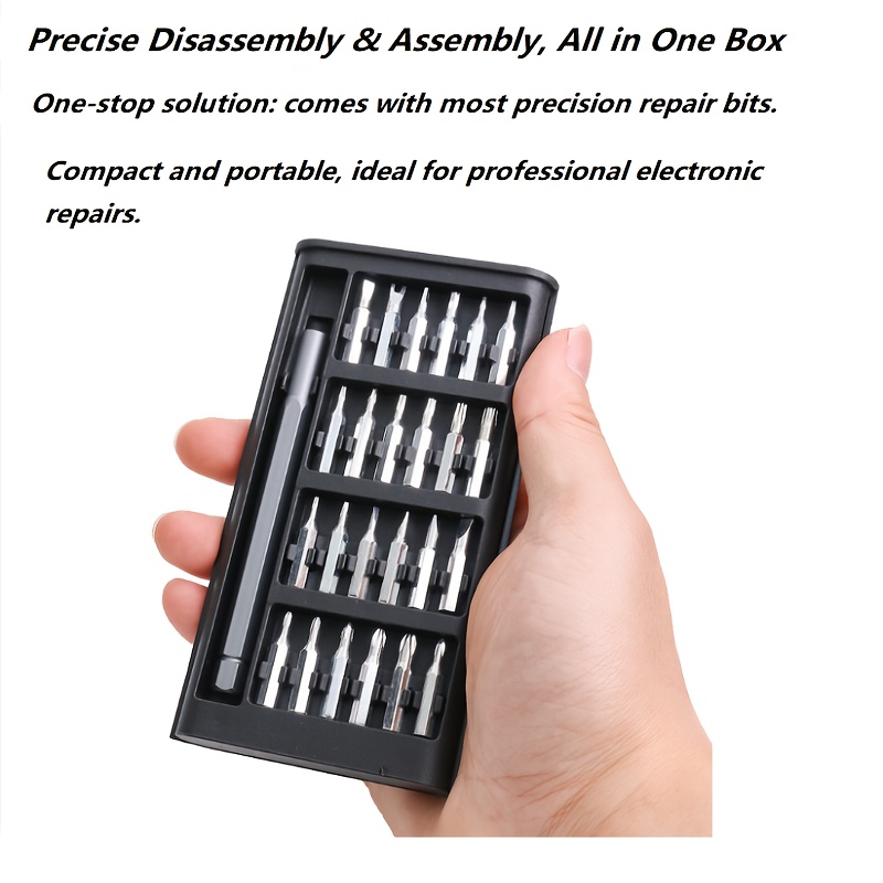 25pcs Precision Screwdriver Set, a Versatile Repair Tool Suitable for Disassembling Phones And Tablets, Made of Durable Plastic Material, No Charging Required - Features Various Screwdriver Heads, Screwdriver Set. - Image 8