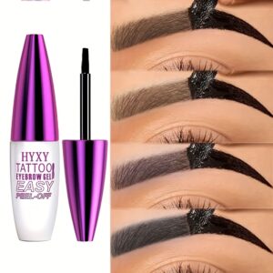 4-Color Lazy Tear-Off Eyebrow Gel, Waterproof And Long-Lasting Semi-Permanent Eyebrow Dye That Does Not Fade Or Smudge.