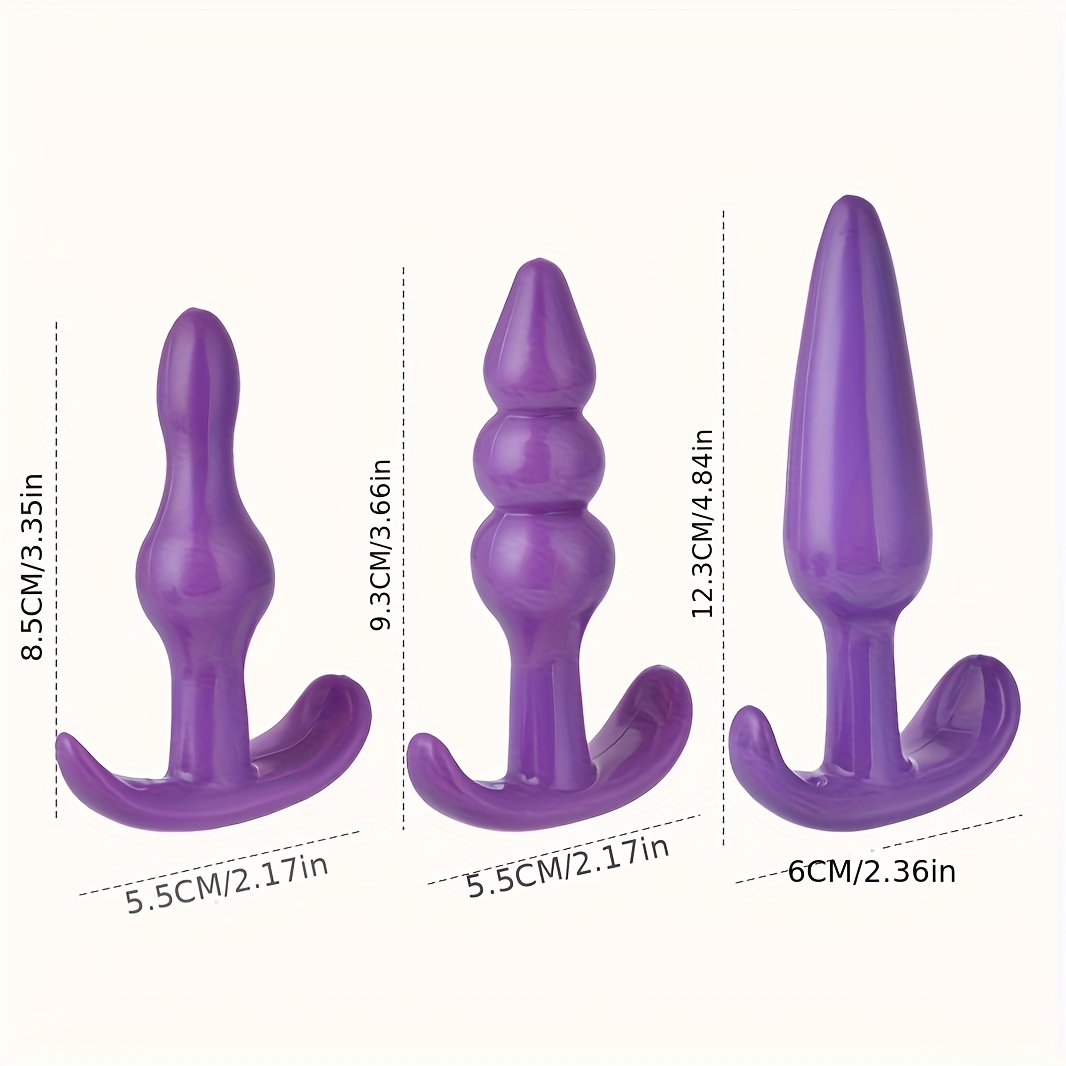 BDSM Anal Plug Vibrator Penis Rings Kit, Anal Plug Anal Beads Dildo Clit Vibrator Nipple Massager Adult Erotic BDSM Supplies Set Anal Plug Kit Sex Toys for Men And Women - Image 7
