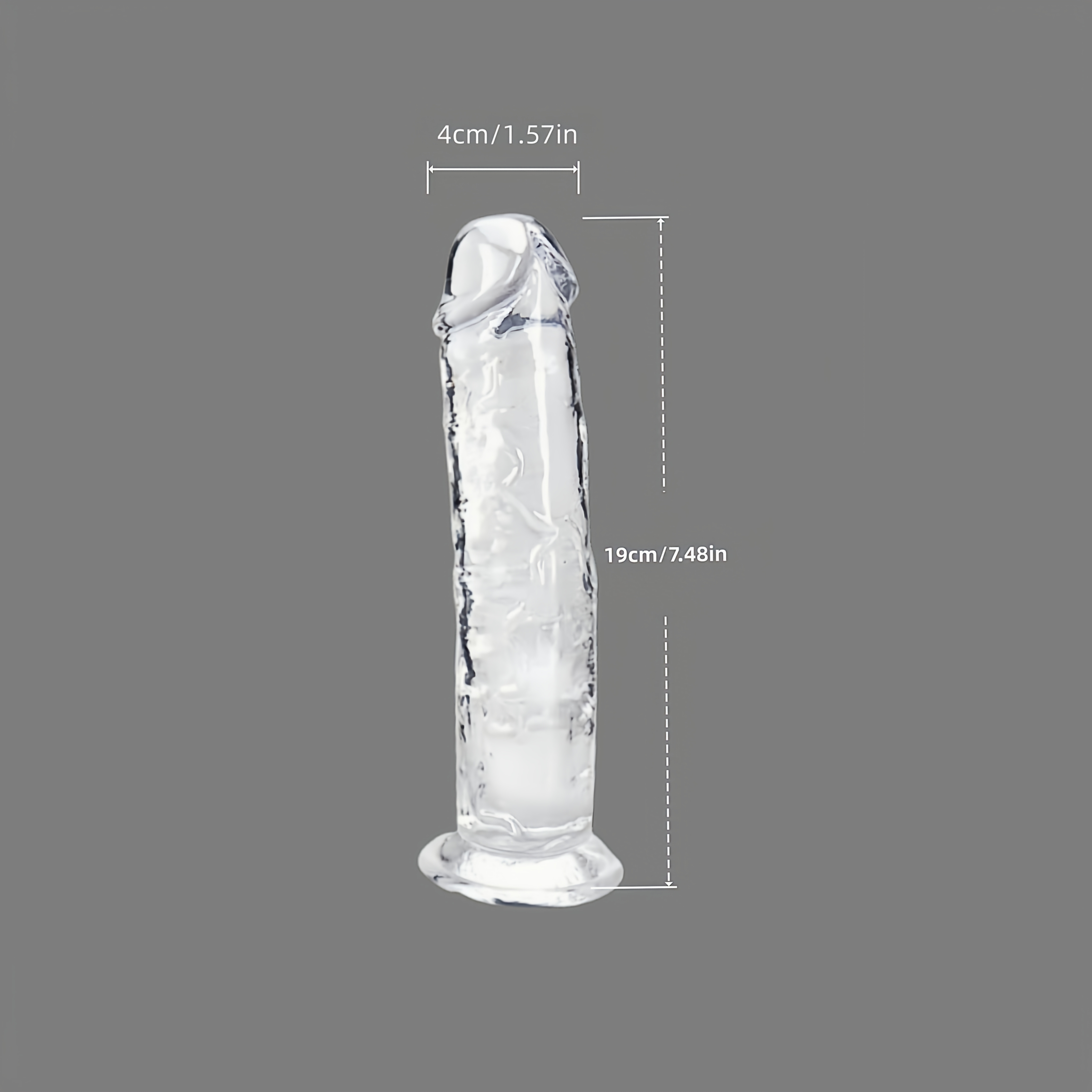 Dildo - 1pc Unisex Transparent Soft Bendable Lengthened Strong Suction Cup Dildo Male Manual Simulation Fake Dick Adult Sex Toy Valentine'S Day Gift Penis Stick Male SM Props Bedding Couple Bed Play - Image 11